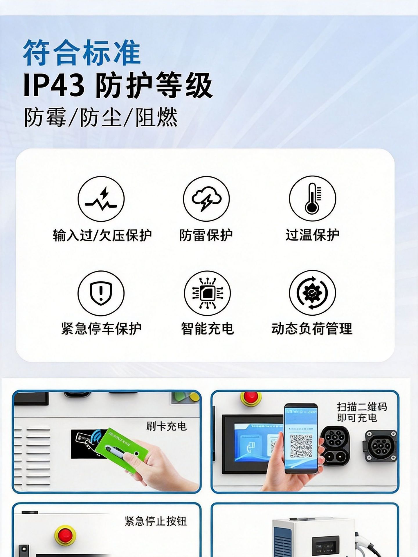 European standard 7kW portable DC charging station manufacturer, mobile new energy fast charging station supports 380V AC input voltage