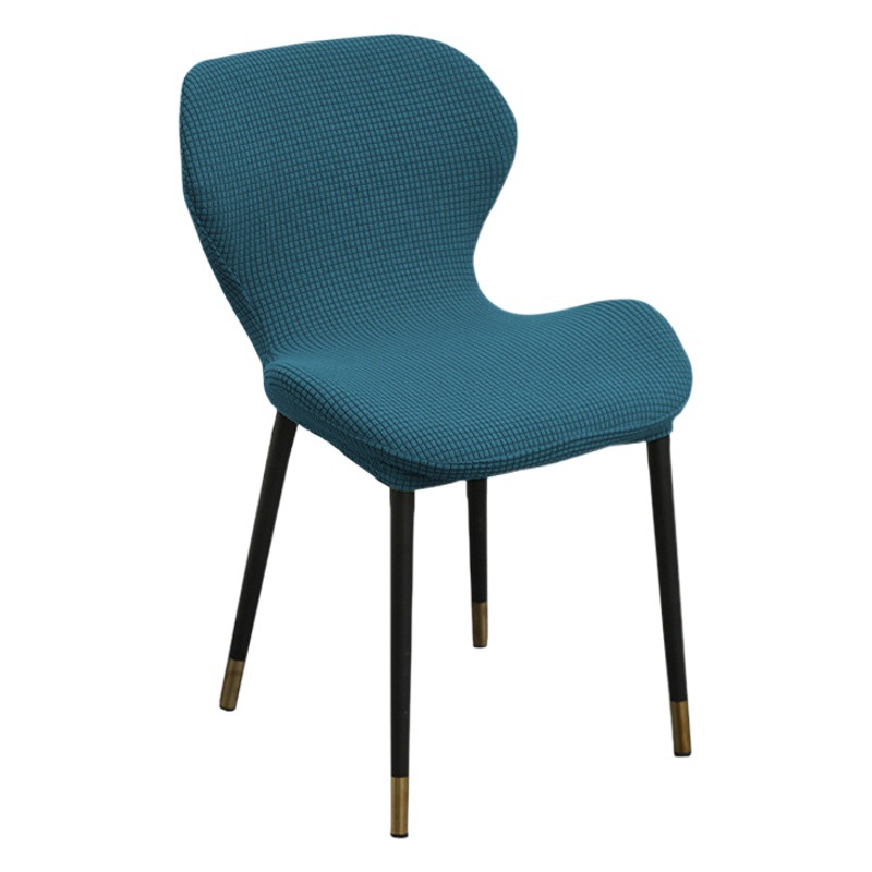 Cubierta de silla de concha pequeña moderna silla integrada espalda con espalda cubierta de silla de mesa de comedor de forma especial cubierta de silla a prueba de polvo antideslizante