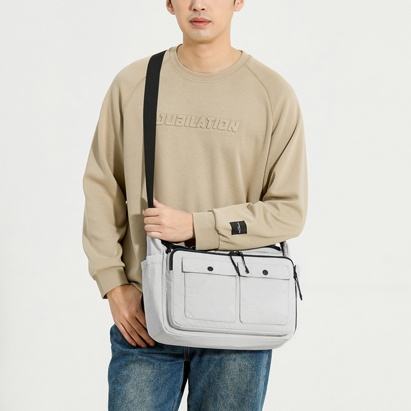 WEPOWER nuevo bolso cruzado de estilo coreano simple para hombres bolso de mensajero casual de moda bolso de hombro de estilo universitario japonés