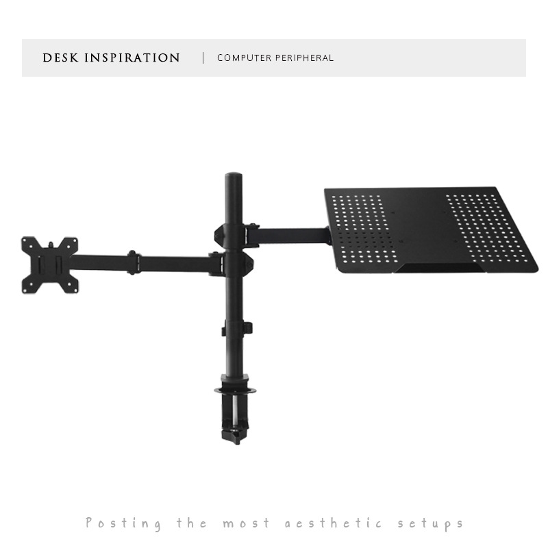 Transfronterizo en stock portátil de escritorio LCD de doble propósito de elevación de la computadora giratoria de doble pantalla de pie