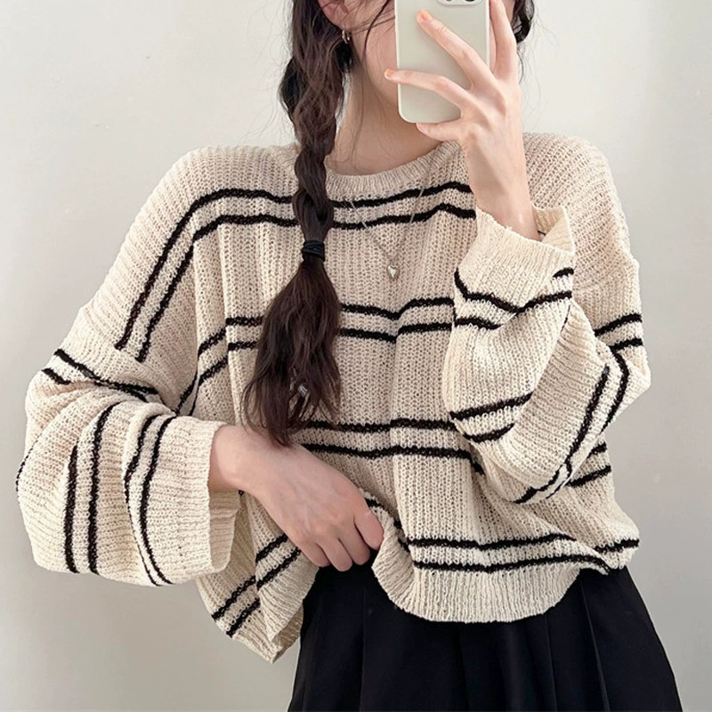 Тонкая летняя oversize блуза с длинным рукавом, корейский стиль, солнцезащита, one size (женщины)
