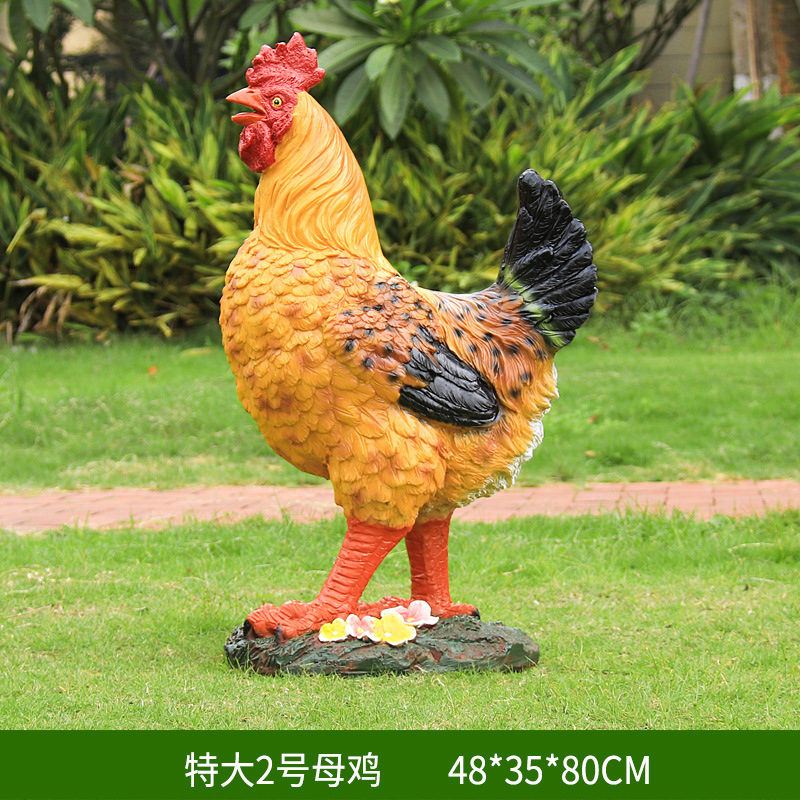 玻璃钢公鸡母鸡雕塑 thumbnail 21
