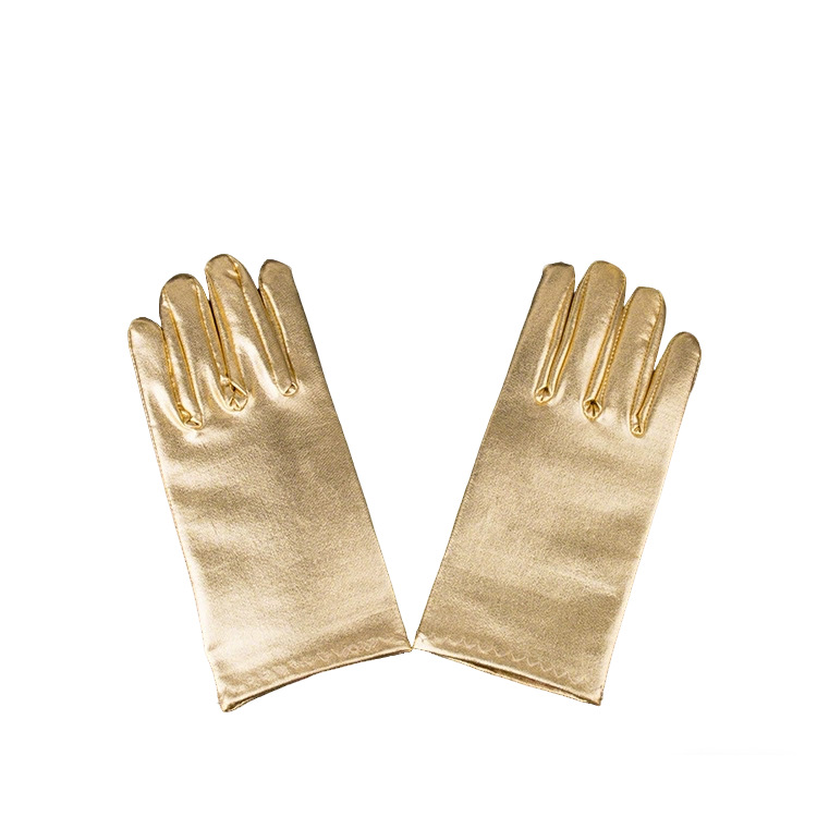 Guantes cortos de cuero sintético elástico estilo Harajuku oscuro, guantes de baile punk, guantes de cosplay, guantes de cuero al por mayor