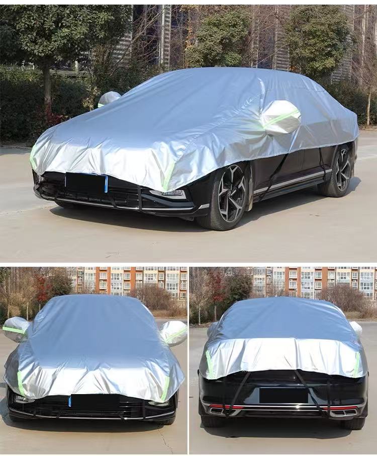 Silver-pure oxford cloth plus velvet large half cover [message model