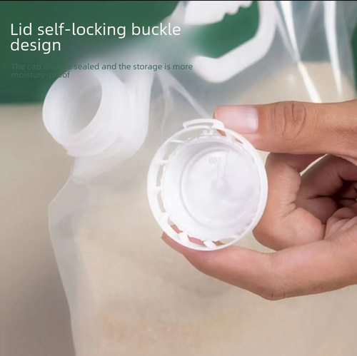 Food-grade five-grain sealed bag food preservation storage refrigerator storage bag with handle straw rice dividing bag