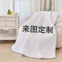 跨境绗缝盖毯公鸡图案沙发毯家居装饰毛毯数码印花毯源头厂家批发