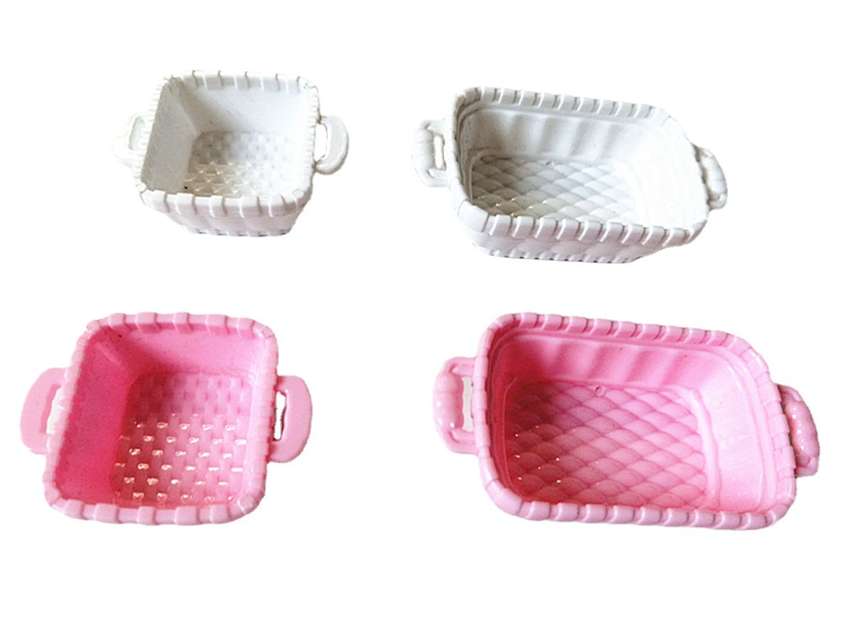 Small doll house, fruit food play with accessories, tableware, storage system