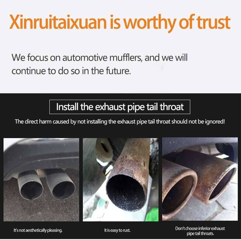 Suitable for Vitra Corolla Gs4Ix25 Rx5 Fit Binzhi Xrv Car Exhaust Pipe Decorative Tail Throat
