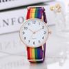 Rainbow ultra thin classic watch strap suitable for men and women for leisure, simple and elegant design