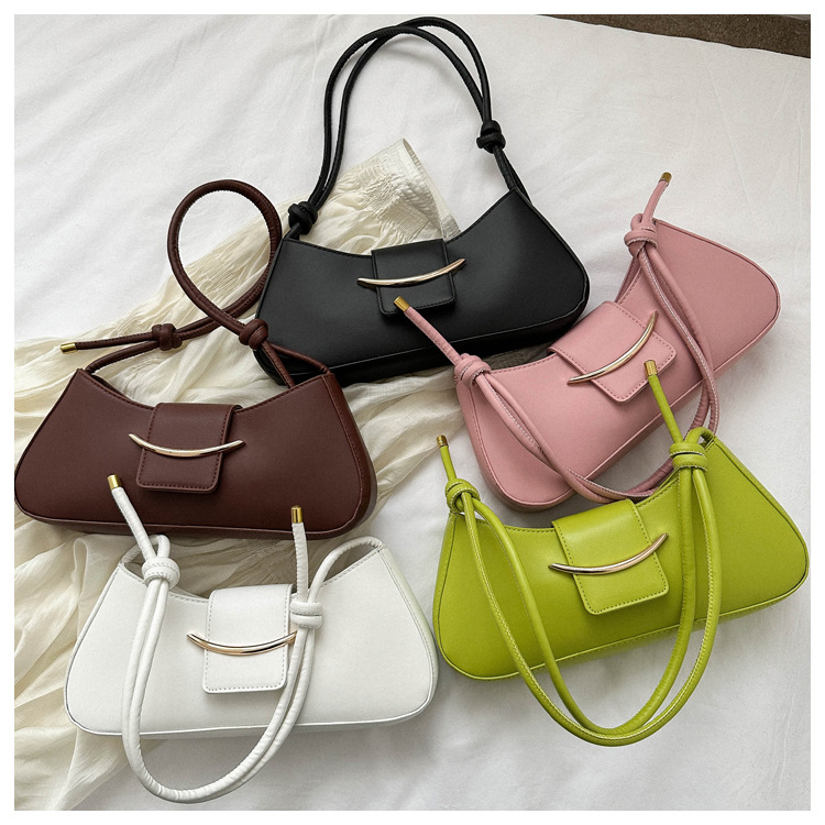 Femmes Moyen Toutes Les Saisons Faux Cuir De Base Sac Sous Les Bras display picture 1