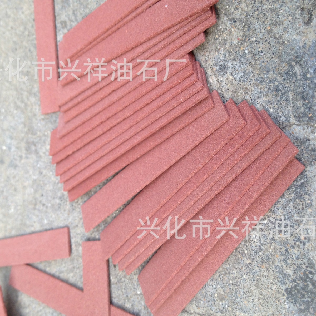供应红色扁方油石条100*10*1mm模具打磨砂条精磨油石80#—3000#