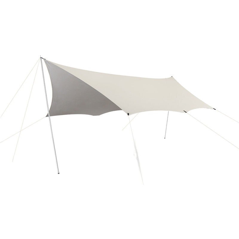 Outdoor Leisure butterfly-shaped canopy camping equipment camping Internet celebrity picnic sun protection silver coated glue vinyl canopy wholesale