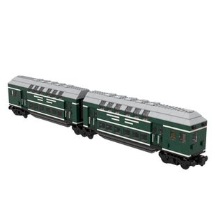 Building Blocks Cross-Border Moc-139977 German Train Carriage Double Staatswagen Model 1614 Accessories