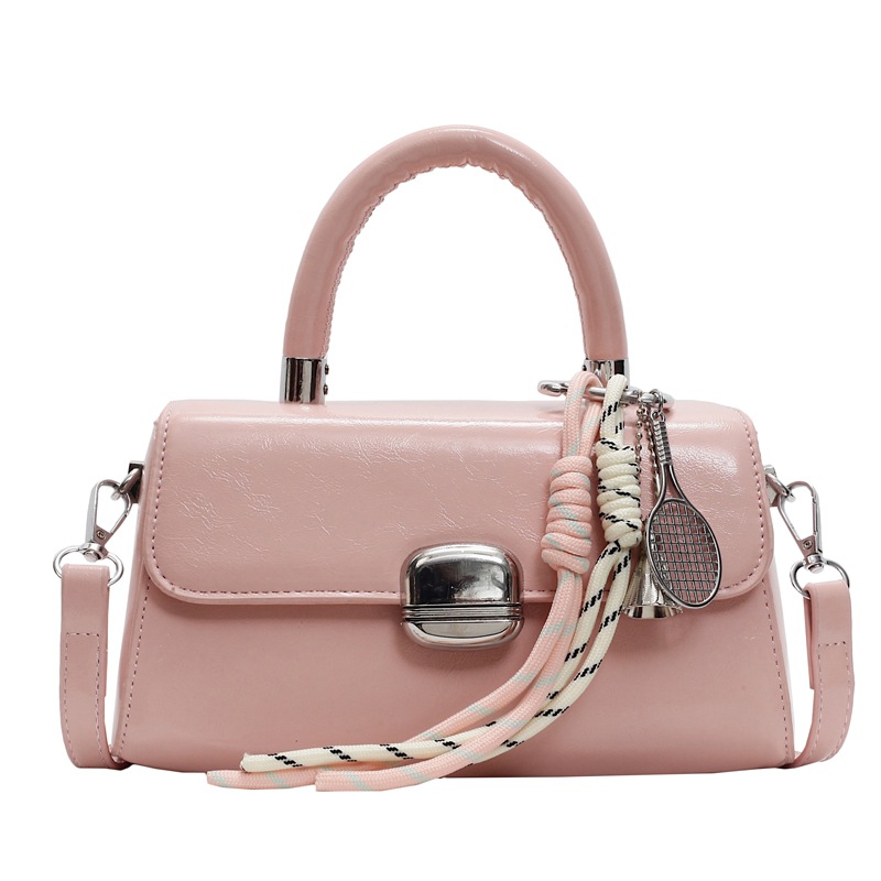 Bolso pequeño de cuero de cera de aceite de súper fuego de comercio exterior 2025 nuevo bolso cuadrado pequeño retro salvaje bolso bandolera de moda casual