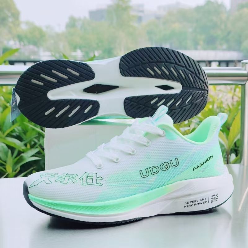 Domestic Udgu Ultra-Light Shock-Absorbing Comfortable Running Shoes for Men and Women, Mesh Breathable Hollow-Out Sports Shoes for Older Children, Men, and Women