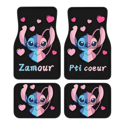 Avtomobil döşəmə paspasları – Mat Wear-resistant in stock - cartoon-car-floor-mats-9-3344cm-two-piece-set