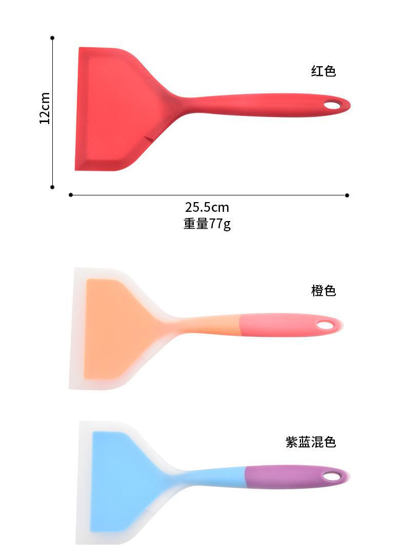 Silicone Spatula Turner Non-Stick Safe Heat Resistant Mini Green for Tamagoyaki Pancake Frying quality and texture