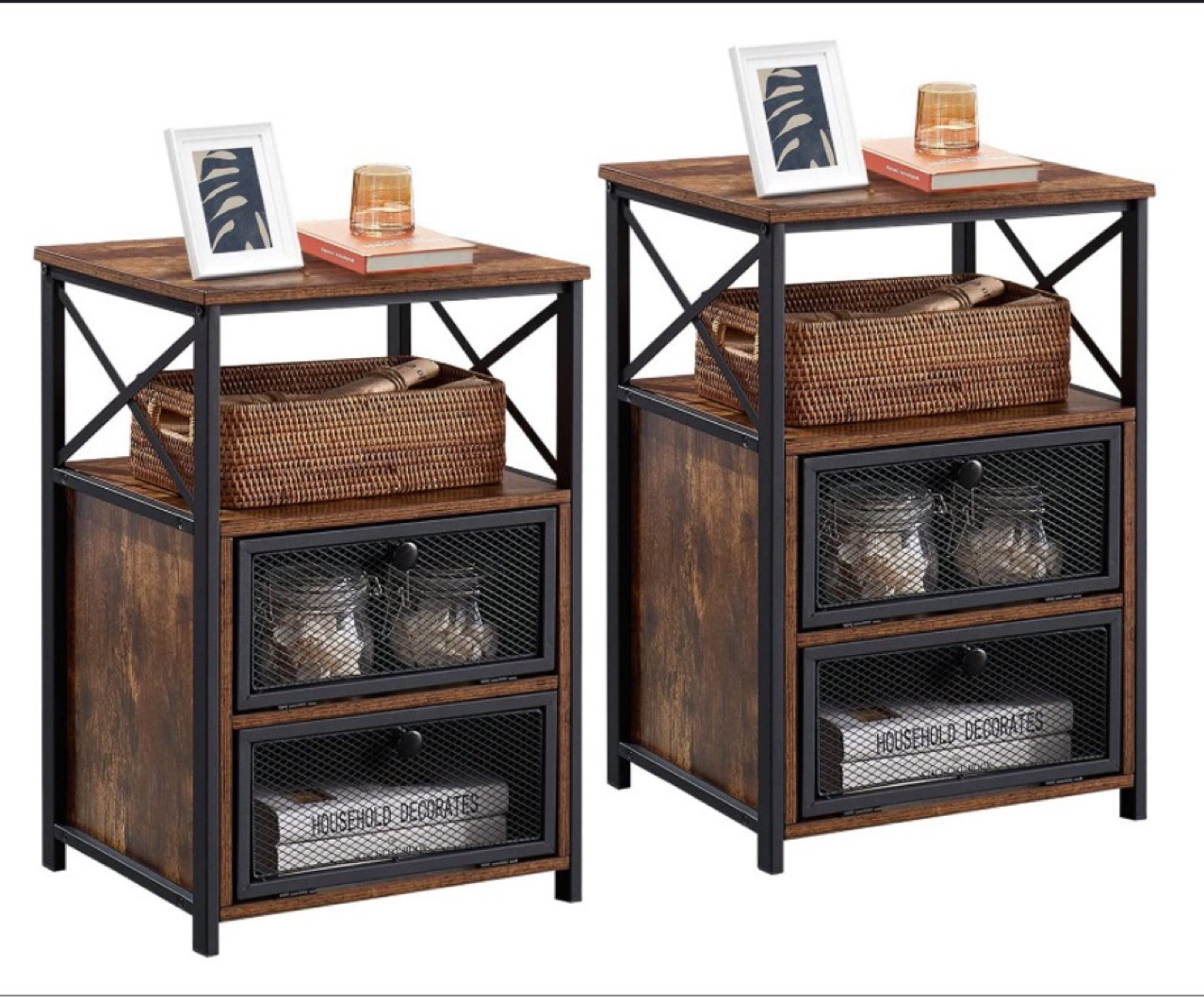 跨境电商厂家直营现代简单设计带收纳酒店床头柜沙发边桌角桌板式