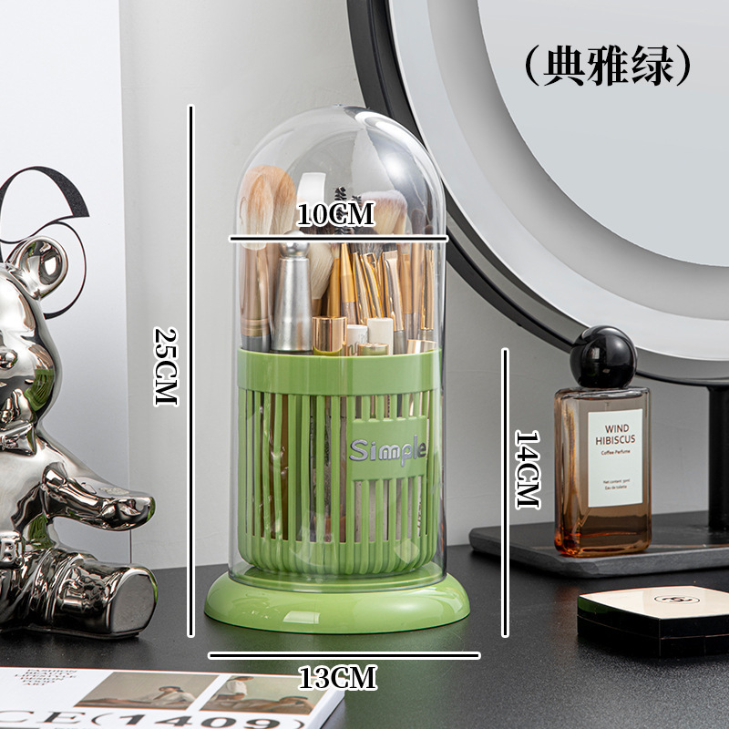 メーカー化粧品収納ボックス回転ペンホルダードレッサーデスクトップ大容量メイクブラシ口紅アイシャドウパフ置き|undefined