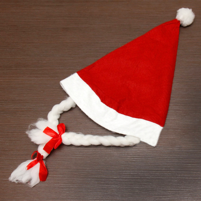 Transfronterizo nuevo sombrero de Navidad trenzado regalos de Navidad decoración extraña sombrero de Navidad trenzado al por mayor