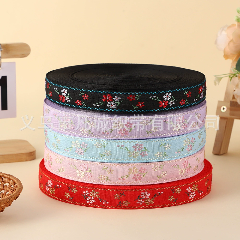 2.5cm новый жаккардовый национальный стиль ткацкая лента бант упаковочная лента декоративная лента заколка для волос аксессуар diy