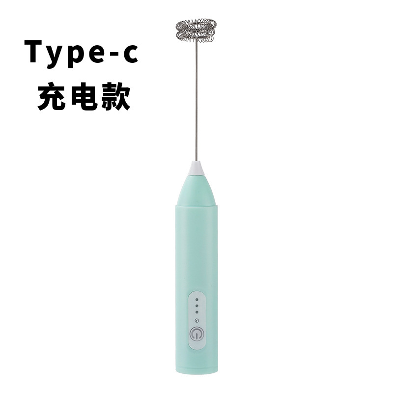 電気ミルク泡立て器泡立て器家庭用充電泡立て器牛乳コーヒー泡立て器手持ち泡立て器|undefined