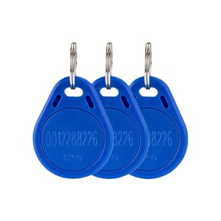 No. 3 Blue Fudan M1 Keychain Card Ic Button Card Community Access Control Ic Key Code No. 2 Id Blue Card