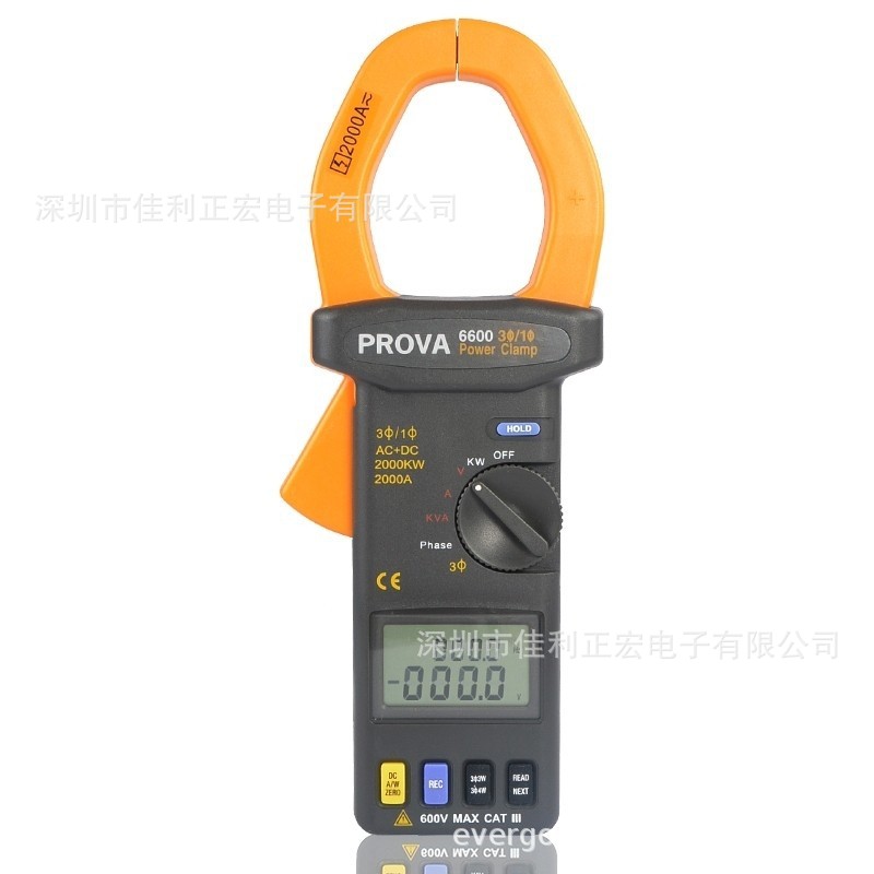 泰仕PROVA-6600三相钳式电力计