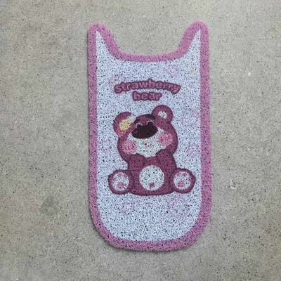 Electric vehicle foot mat — pedal mat accessories cartoon - strawberry-bear-no-9-v30c