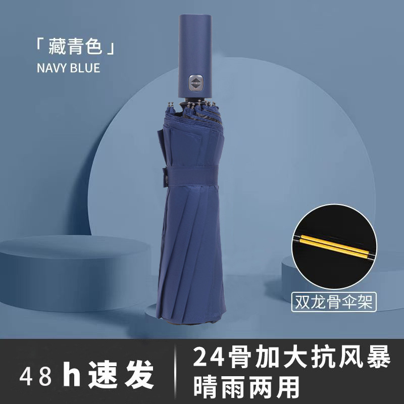 雨伞太阳伞防晒黑胶防紫外线遮阳伞男女晴雨两用自动折叠雨伞大号|undefined