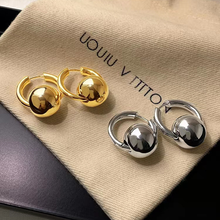 Earrings Classification Daily Occasion Simple Style Solid Color Copper Earrings Plating Copper Earrings