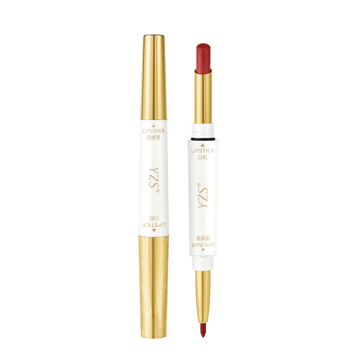 YZS Double-sided three dimensional matte lipstick, contouring, long-term effect