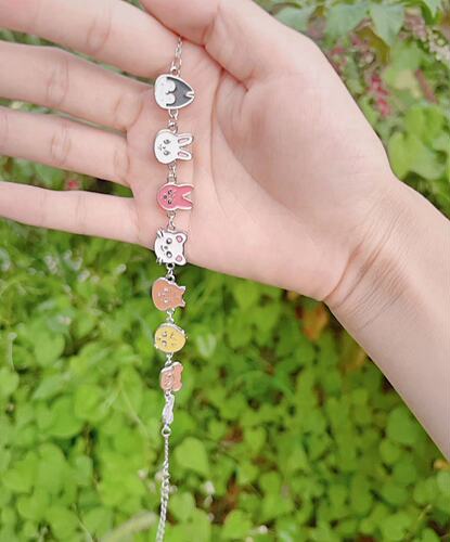 Wandering Children Dropping Oil Cartoon Cute Bracelet, Necklace, Accessory, Celebrity Merchandise