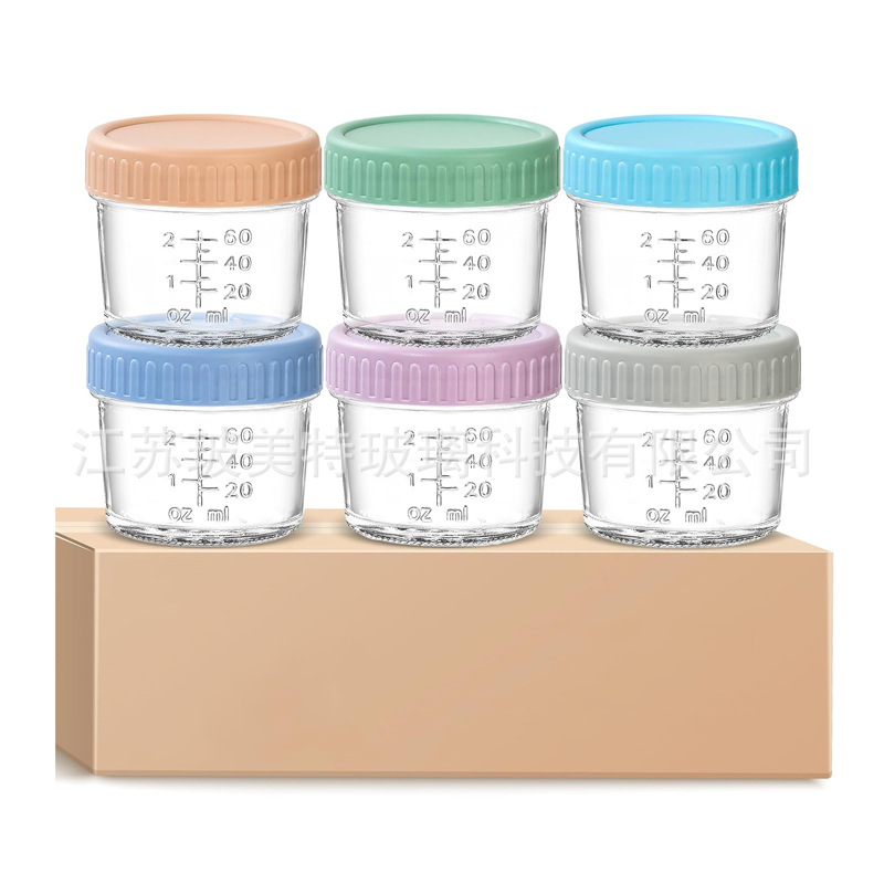 Amazon con marca 4oz botella de suplemento alimenticio para niños botella de mermelada de color con tapa 120ml frasco de vidrio sellado Mason