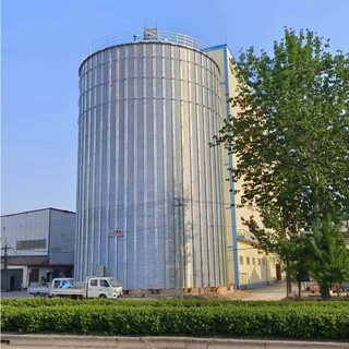 粮食钢板仓油脂厂粮站用多规格200吨油茶果镀锌立筒仓智能控温