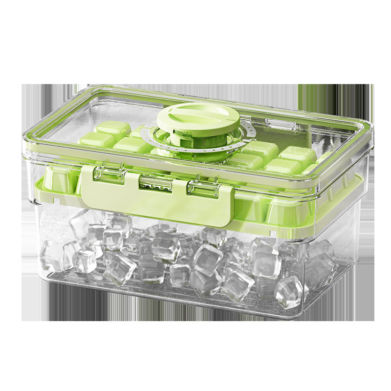 Fabricación de hielo Refrigerador doméstico Cubitos de hielo caseros Caja de hielo Molde de hielo Congelado artefacto de cubitos de hielo de grado alimenticio