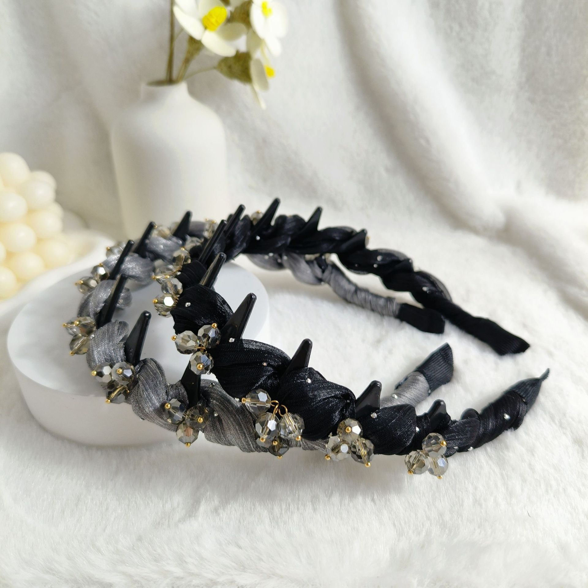 high-grade tulle winding versatile atmosphere affordable luxury style elegant graceful headband hairpin fashionable exquisite hair accessories for women