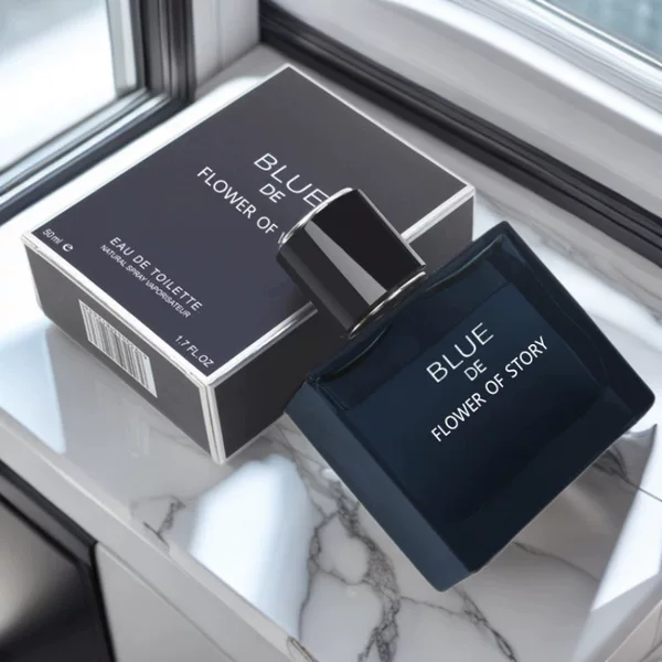 Cross-Border Gulong Blue Men's Perfume Long-Lasting Fragrance Floral Scent Fresh and Strong Scent Big Brand Perfume Set Wholesale