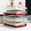 Cream white + rose red [4 layers]