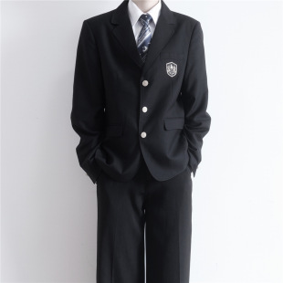 Ito Gao Original dk Uniform Men's Suit Jacket Three-button Black Suit Embroidered Badge Autumn New