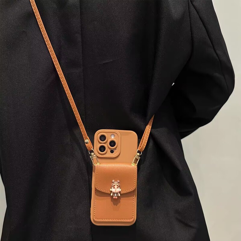 Crying Baby Wallet Suitable for 17Promax Mobile Phone Case Iphone16 Soft 13 Crossbody 15 with Lanyard XS Women's Model 16E Crying Baby Wallet Suitable for 17Promax Mobile Phone Case Iphone16 Soft 13 Crossbody 15 with Lanyard XS Women's Model 16E