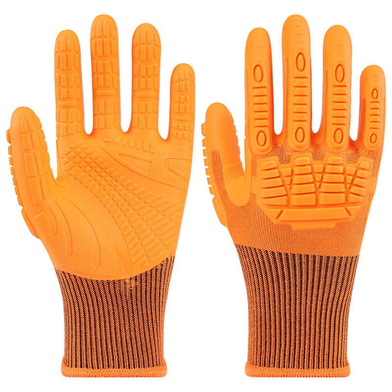 Guantes anticolisión y anticortes de cinco grados HPPE anti-corte, anti-racabo, anti-punchado, anti-choque, anti-impacto, anti-cortes
