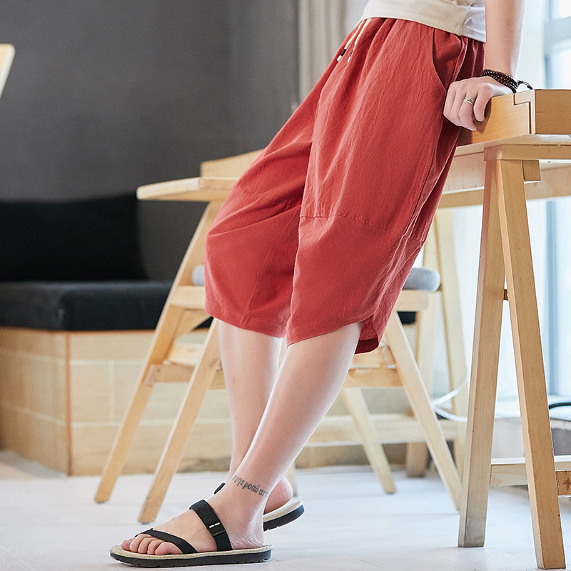 Summer retro ethnic trousers Chinese style
