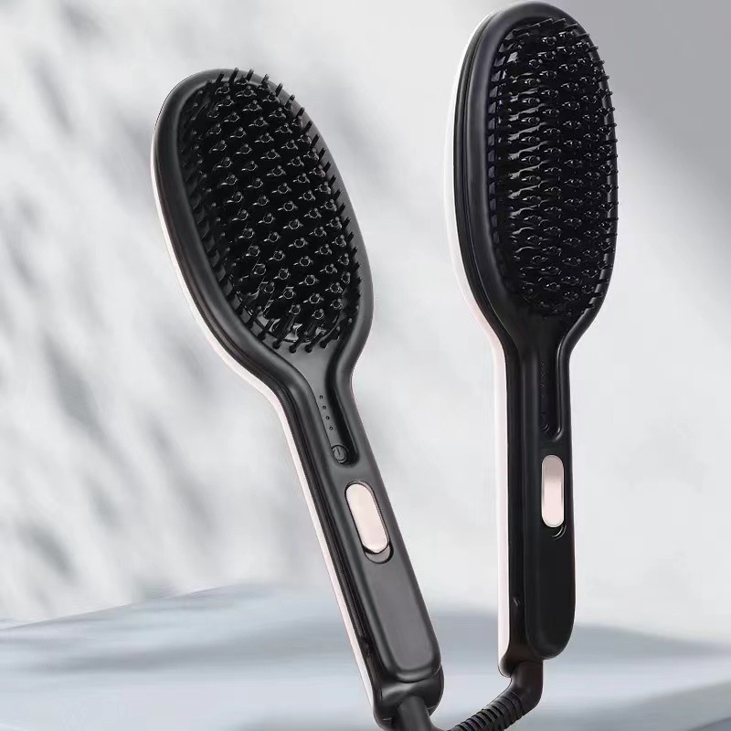 Nuovo dispositivo per ioni negativi con clip per cinturino dritto, pettine lisciante essenziale per le persone pigre_voghion.com