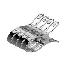 a304号银色不锈钢夹子防风夹家用晒被夹晾衣夹晒衣夹子晾被子工具