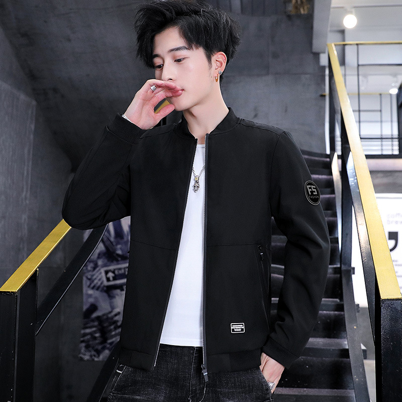 Chaqueta de los hombres nueva juventud casual ropa de cuello de béisbol chaqueta delgada coreana de los hombres de moda abrigo Delgado comercio exterior