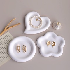 網紅收納盤子美甲首飾展示裝飾品小物擺件ins拍照道具攝影背景布