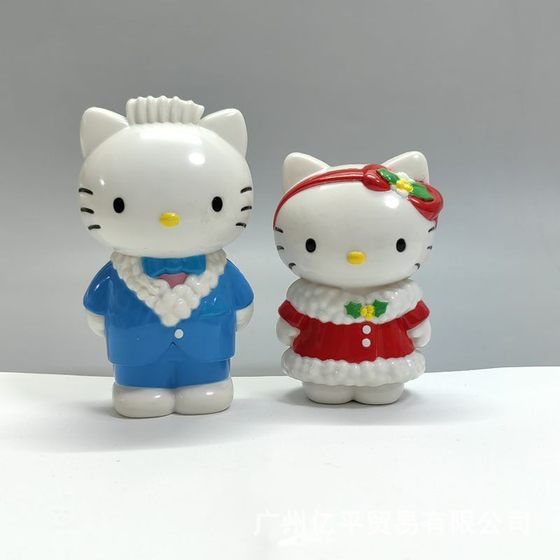 Wedding Dress Christmas Boxed KT Cat Ornaments One Man and One Woman 2 Doll Color Boxed DIY Material Doll