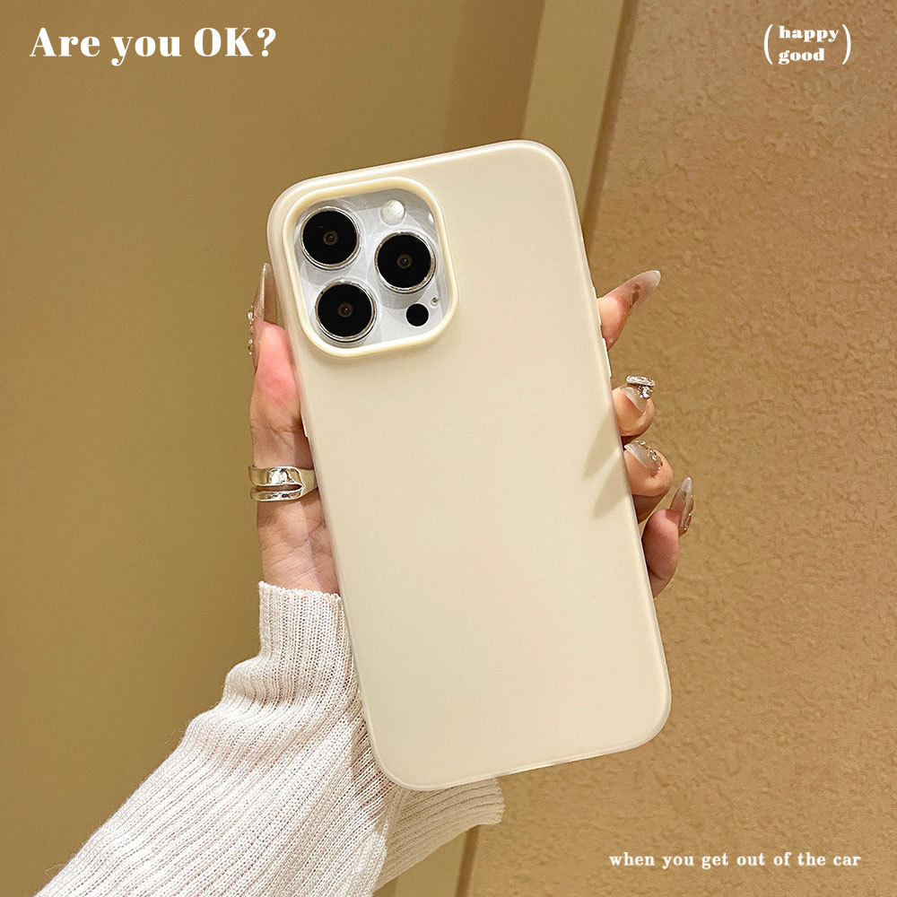 Jela de sensación de piel para iPhone17 ProMax Teléfonos celulares Apple 16 lujoso antiguo blanco Teléfonos celulares funda 15