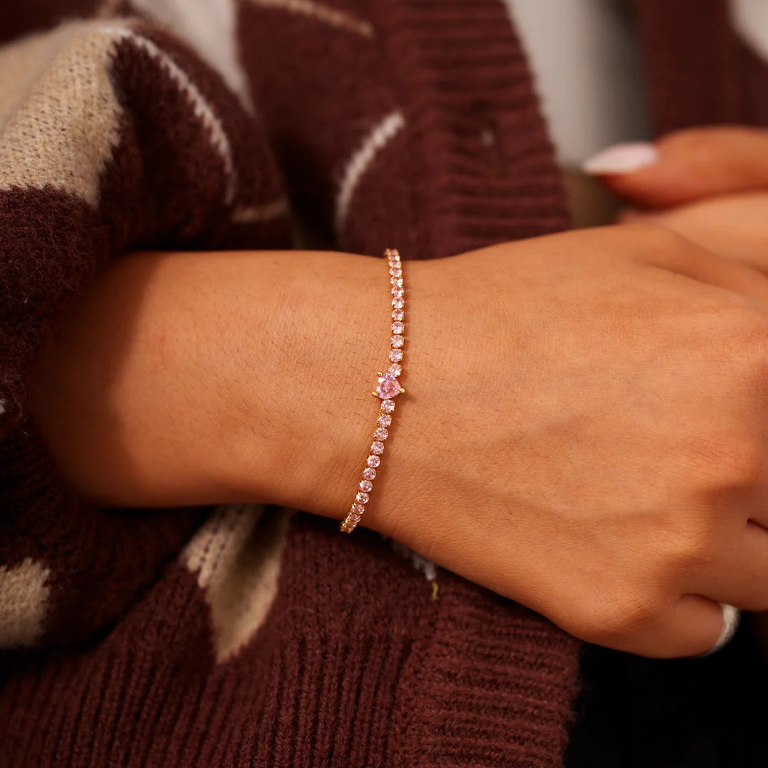 All Seasons Season 925 Sterling Silver Tennis Chain Bracelets Elegant Simple Style
